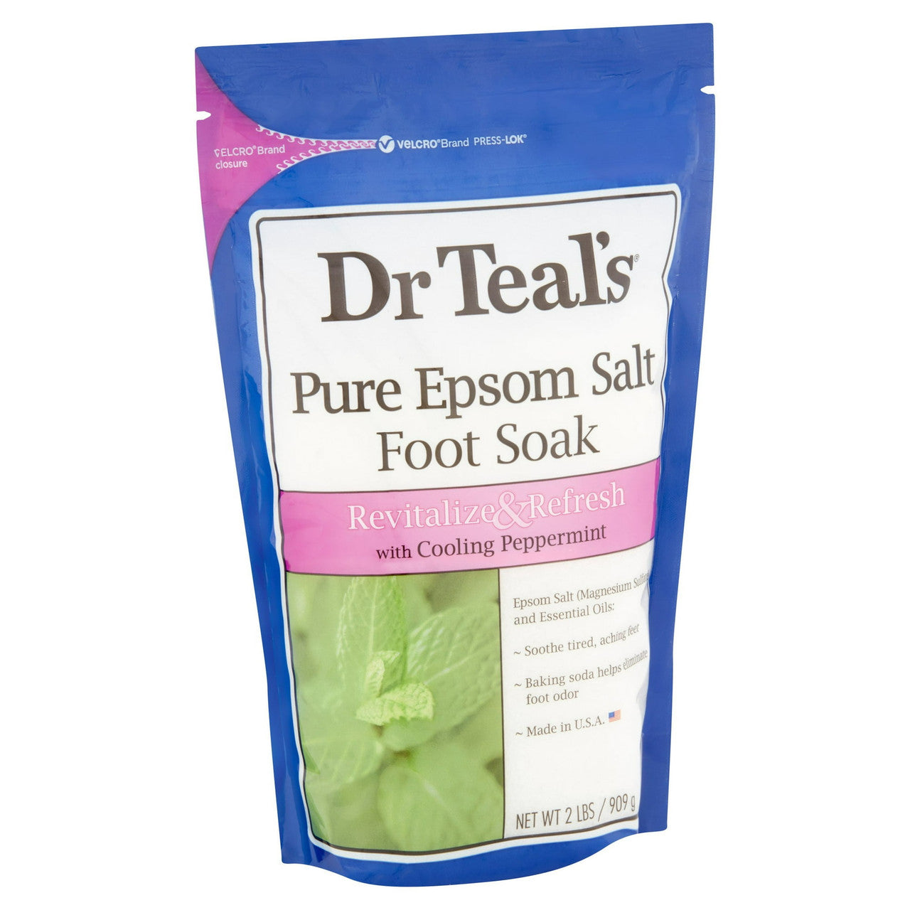Dr. Teals Revitalize And Refresh Epsom Salt Foot Soak With Cooling Peppermint, 2 Lb